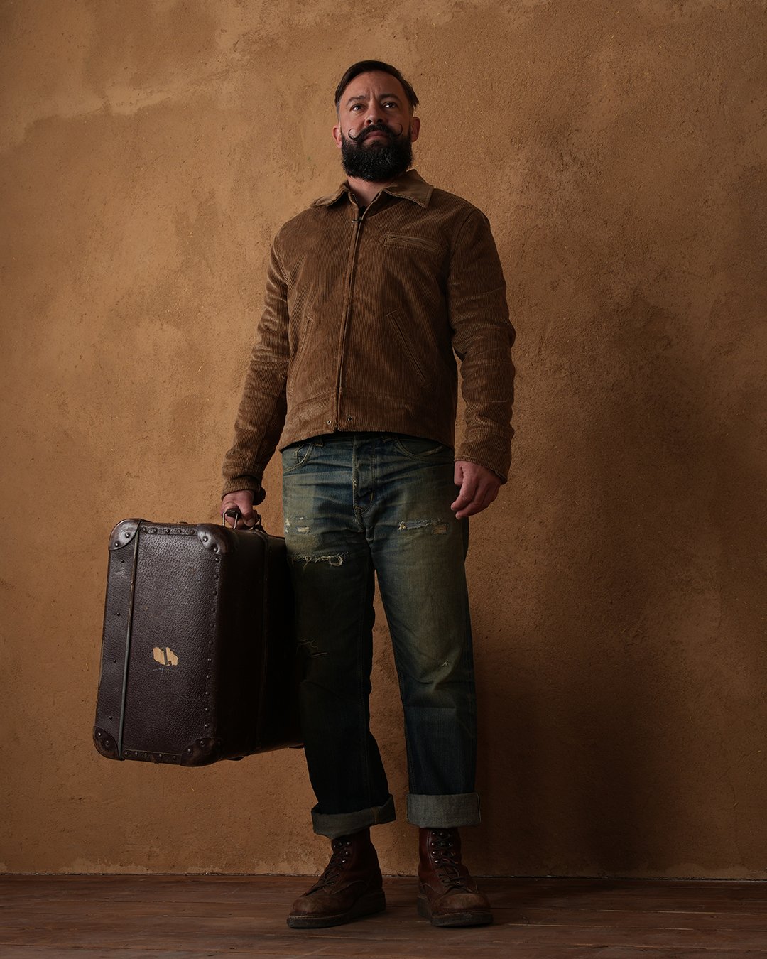 Roadster Jacket Light Brass Pike Brothers — vintage jacket, product view 12