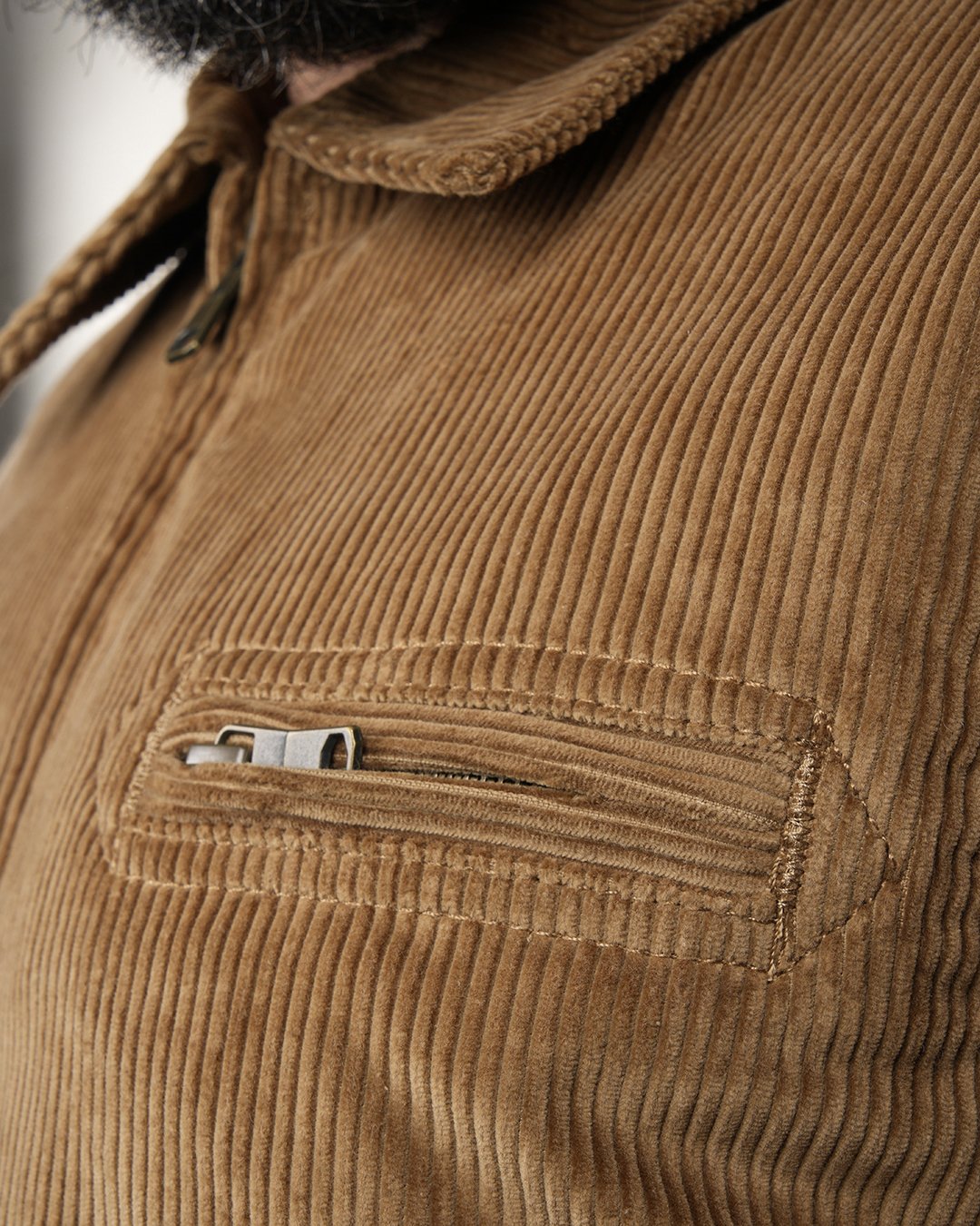Roadster Jacket Light Brass Pike Brothers — vintage jacket, side view