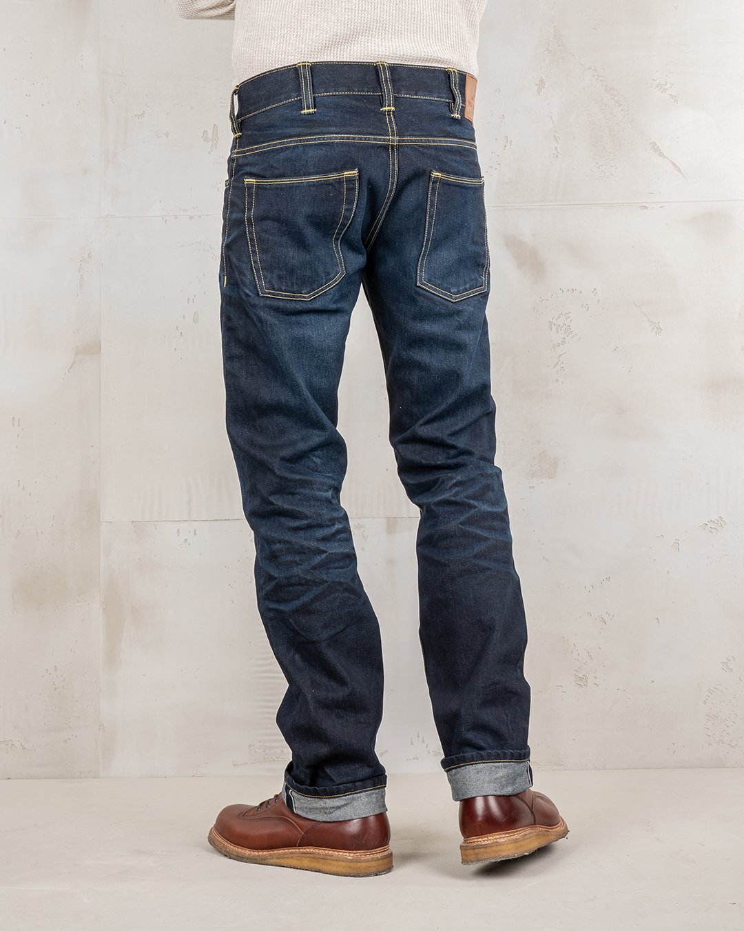 Roamer Pant Indigo 104 Pike Brothers — pantalon vintage, détail de la matière