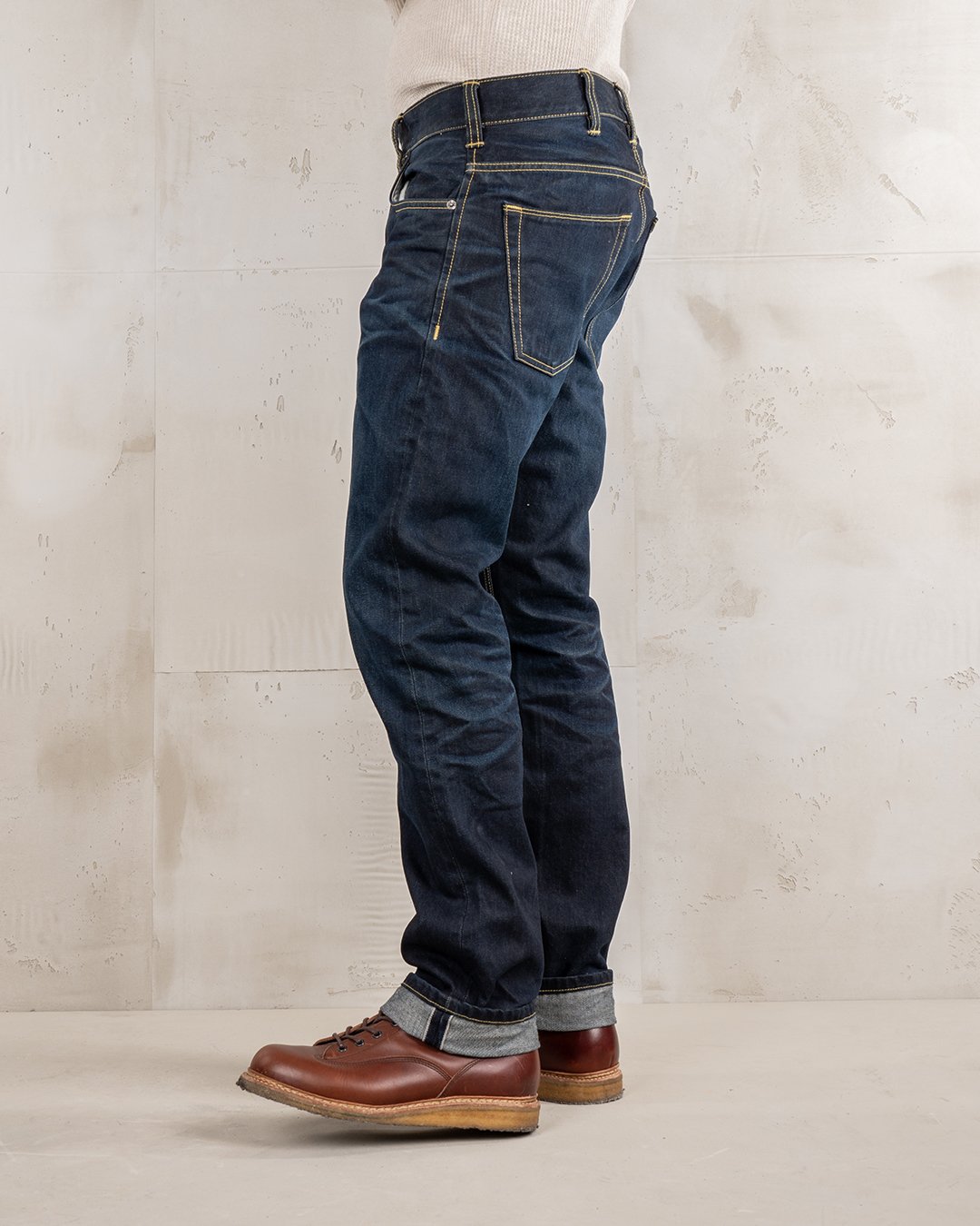 Roamer Pant Indigo 104 Pike Brothers — pantalon vintage, détail des finitions