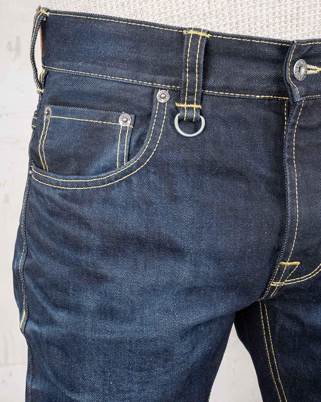 Roamer Pant Indigo 104 Pike Brothers — pantalon vintage, vue de côté