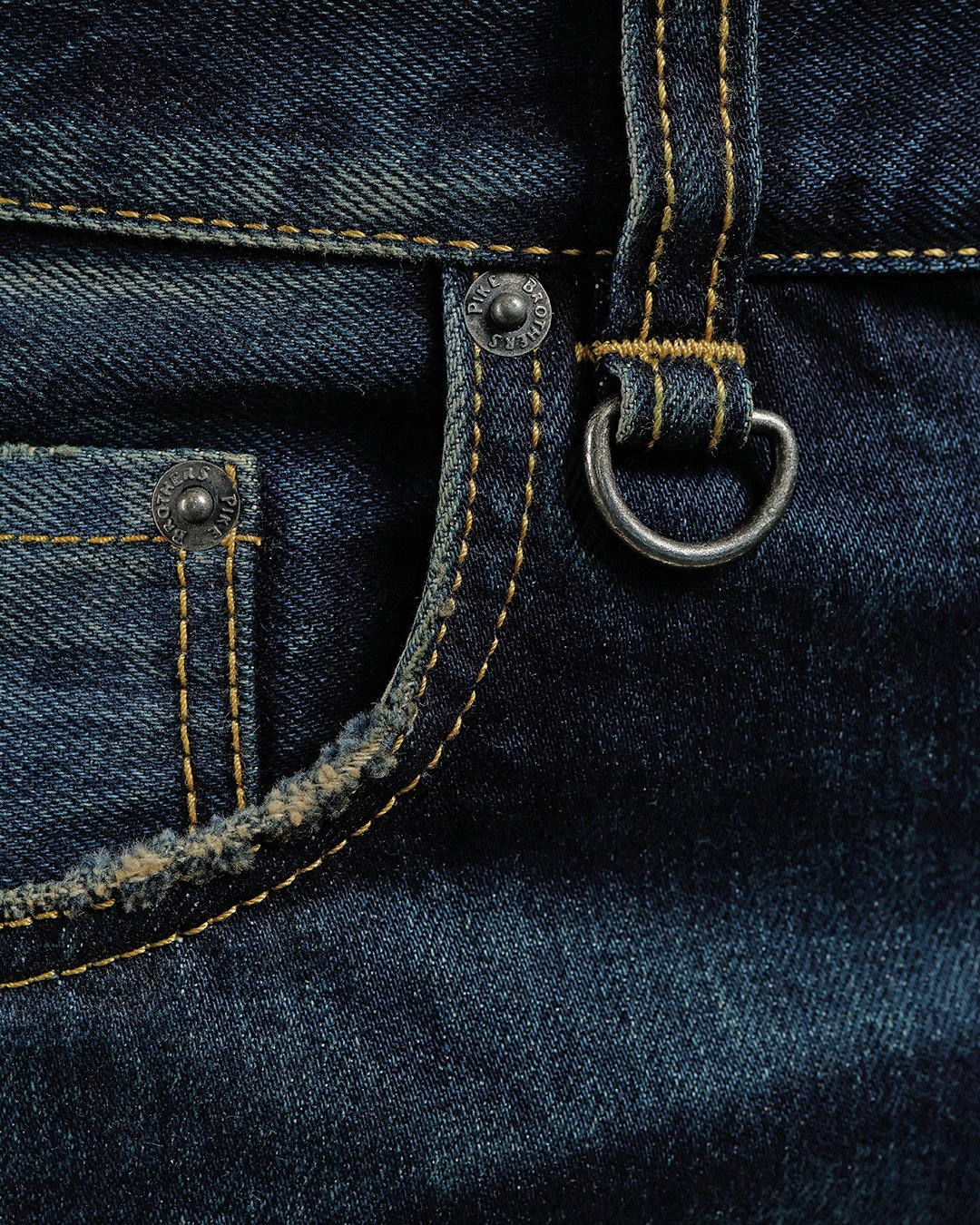 Roamer Pant Indigo 105 Pike Brothers — vintage pants, stitching detail