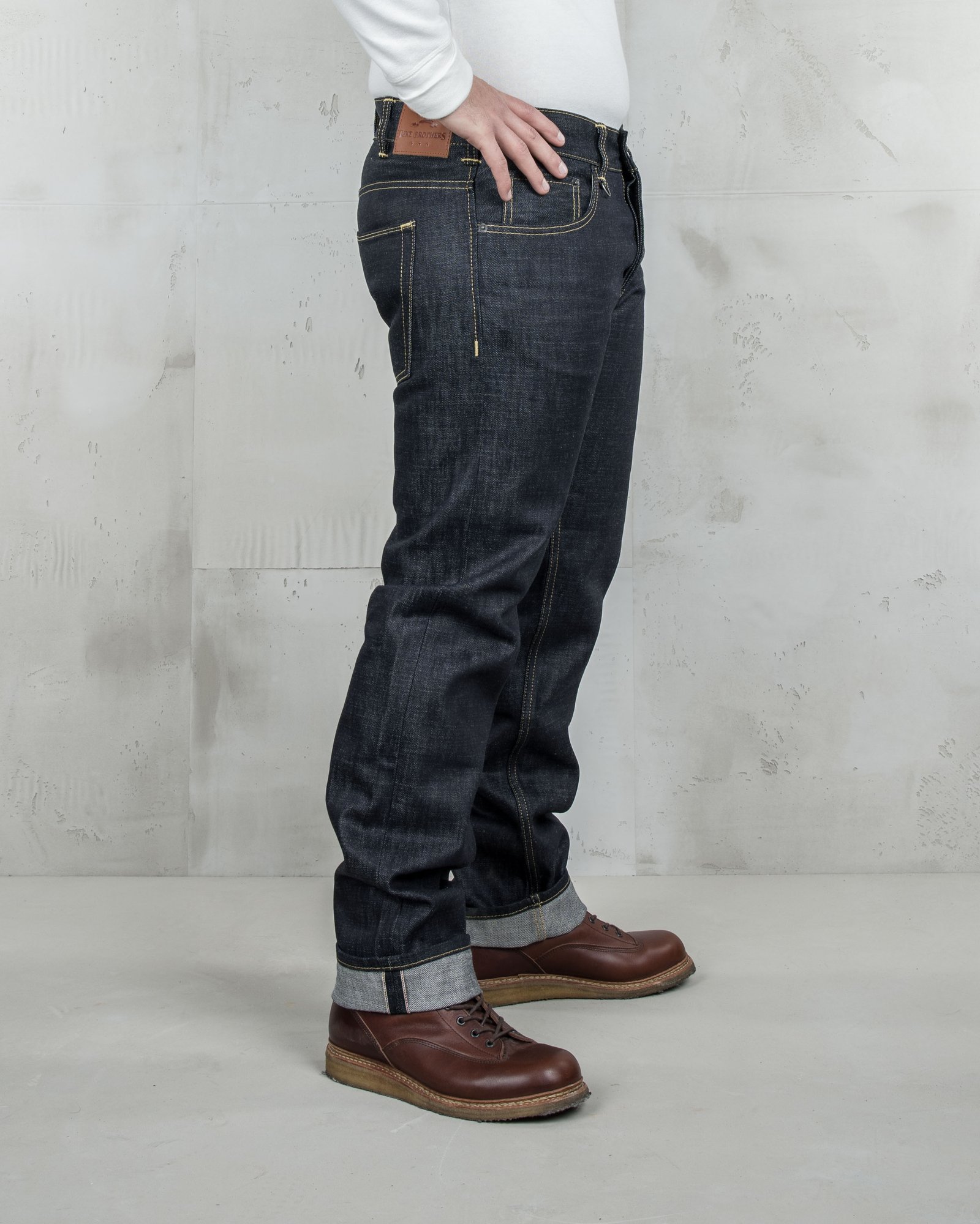 Roamer Pant Indigo Pike Brothers — pantalon vintage, détail de la matière