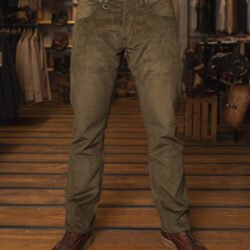Roamer Pant Olive Cord Pike Brothers — pantalon vintage, vue de face