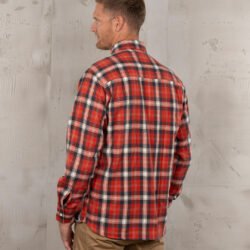 Roamer Shirt Red Flannel Pike Brothers — vintage shirt, back view Roamer Shirt Red Flannel Pike Brothers — vintage shirt, back view