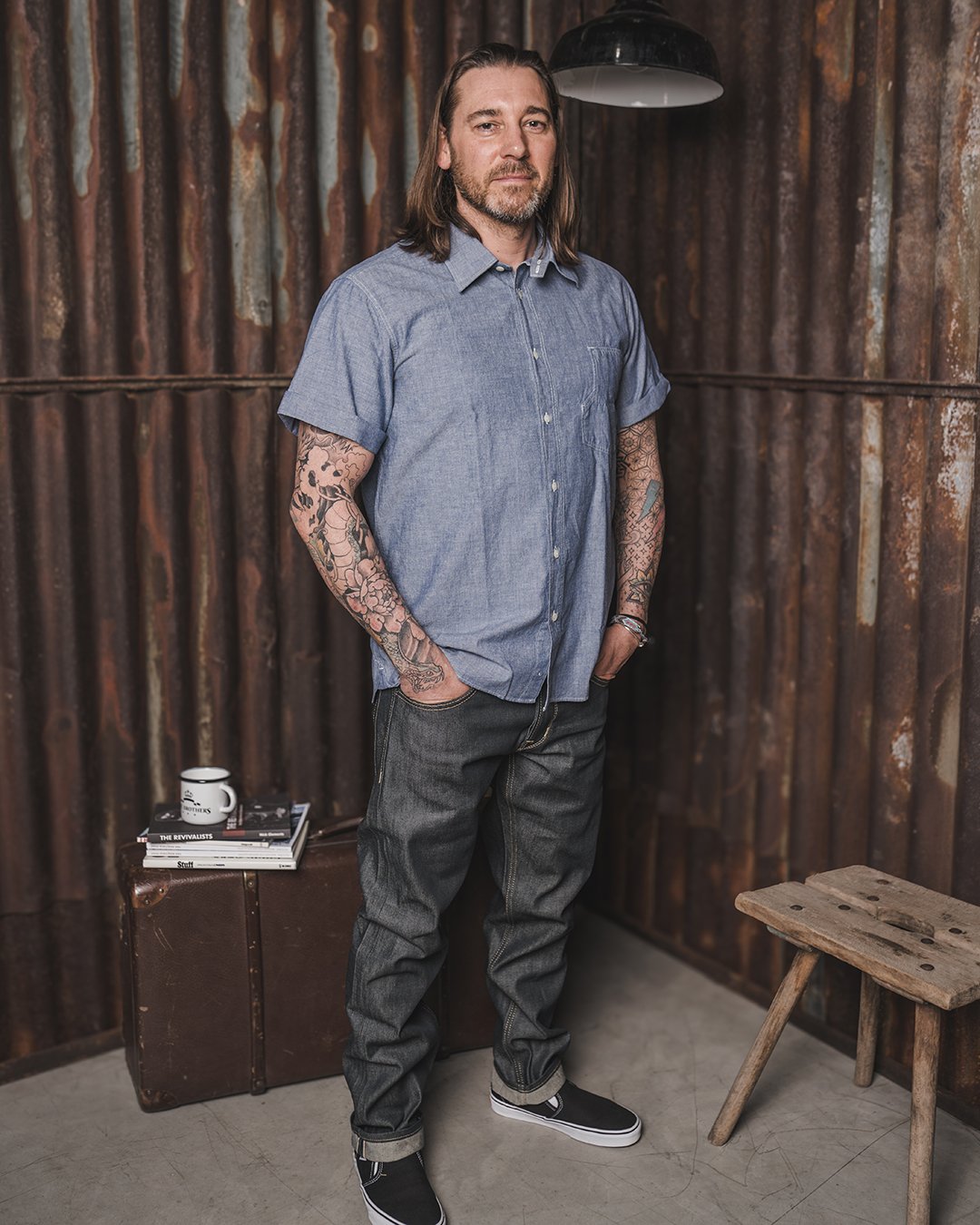 Roamer Shirt Short Sleeve Pike Brothers — vintage shirt, back view