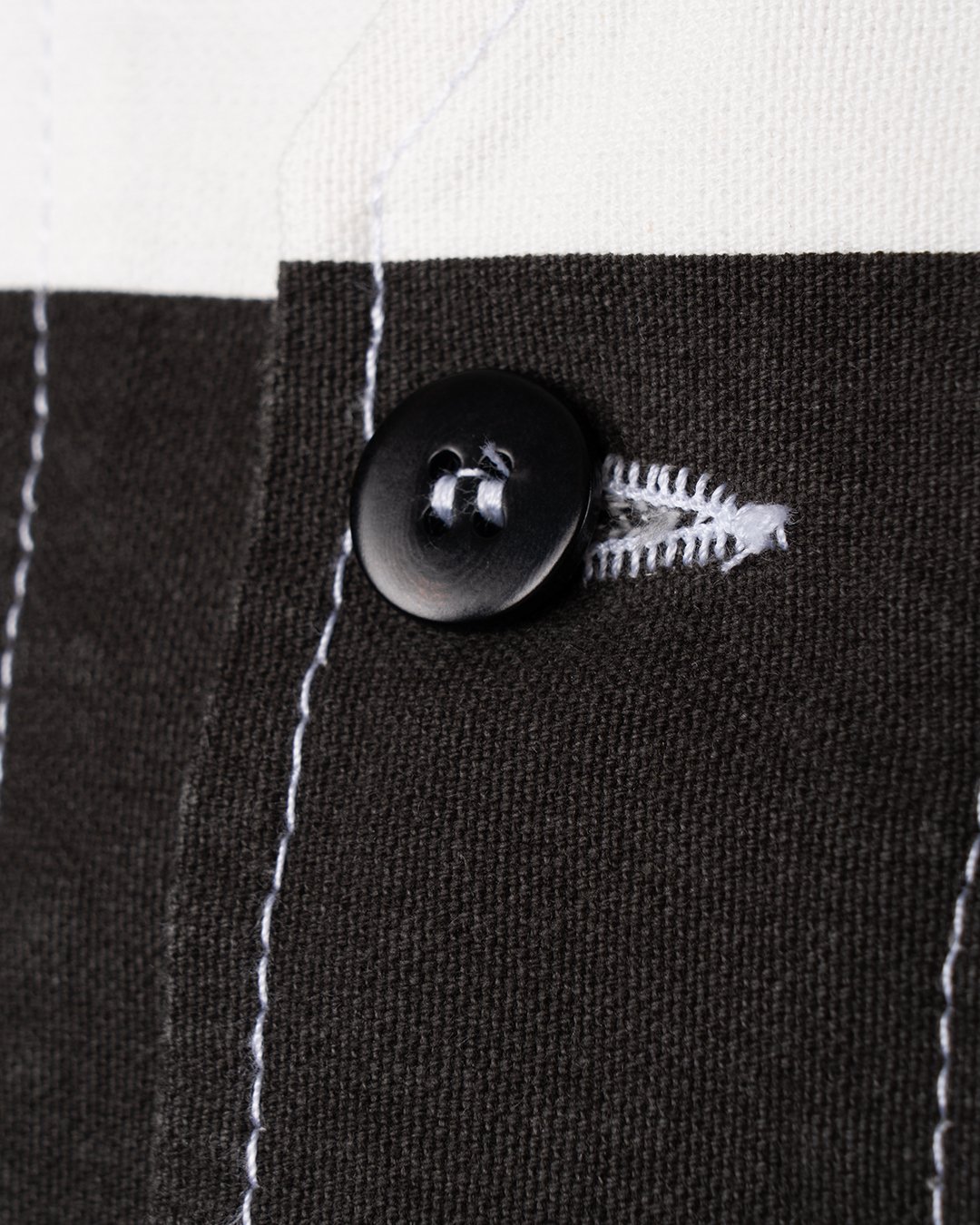 Roamer Vest Alcatraz White Pike Brothers — gilet vintage, détail des finitions