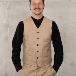 Roamer Vest Chicago Sand Pike Brothers — gilet vintage, vue de face