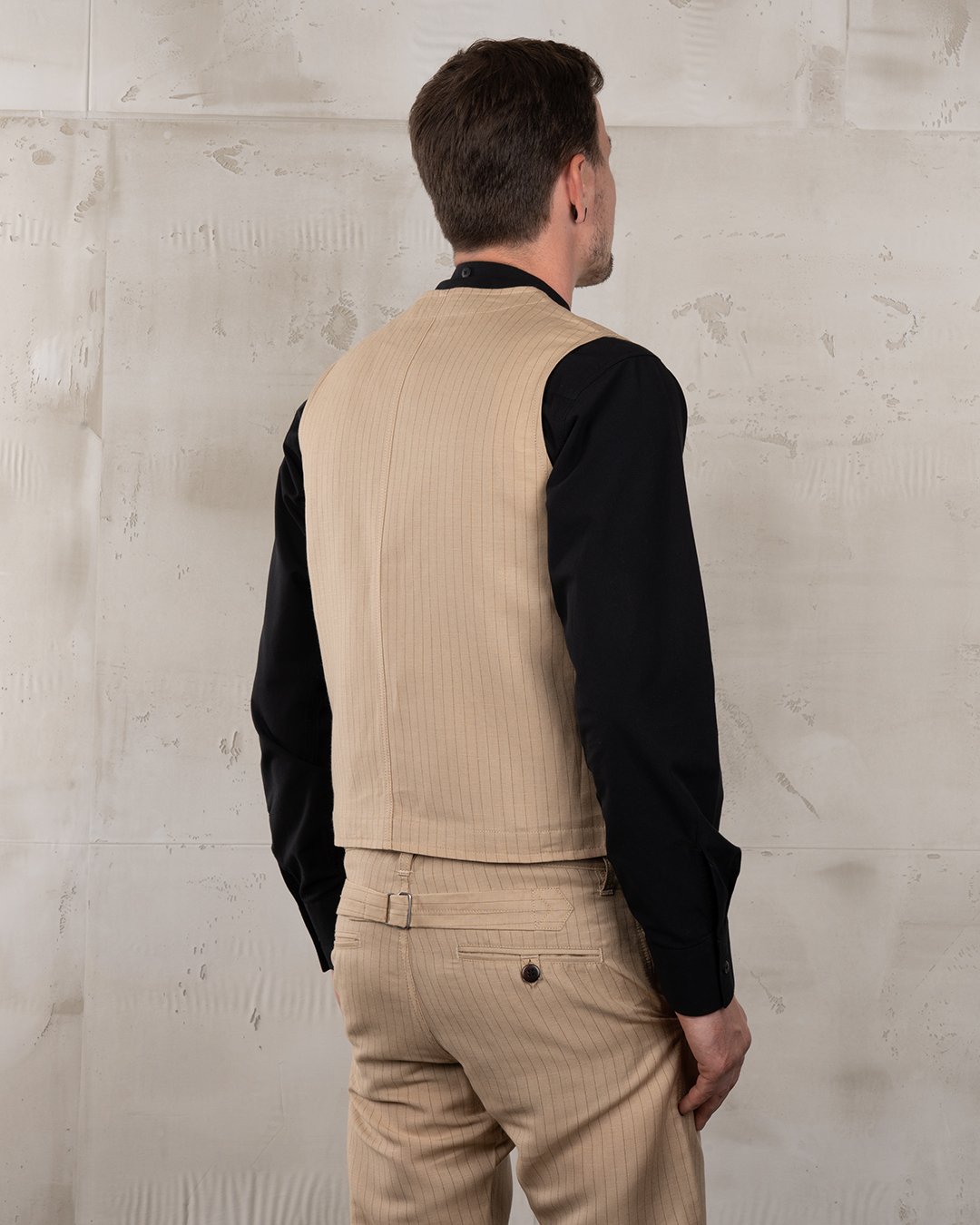 Roamer Vest Chicago Sand Pike Brothers — gilet vintage, vue de dos