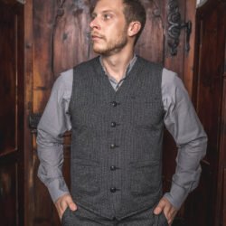 Roamer Vest French Asphalt Pike Brothers — gilet vintage, vue de face