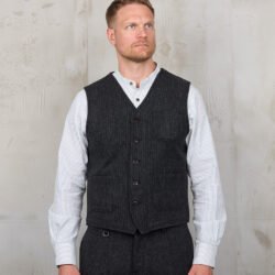 Roamer Vest Glasgow Grey Pike Brothers — gilet vintage, vue de face