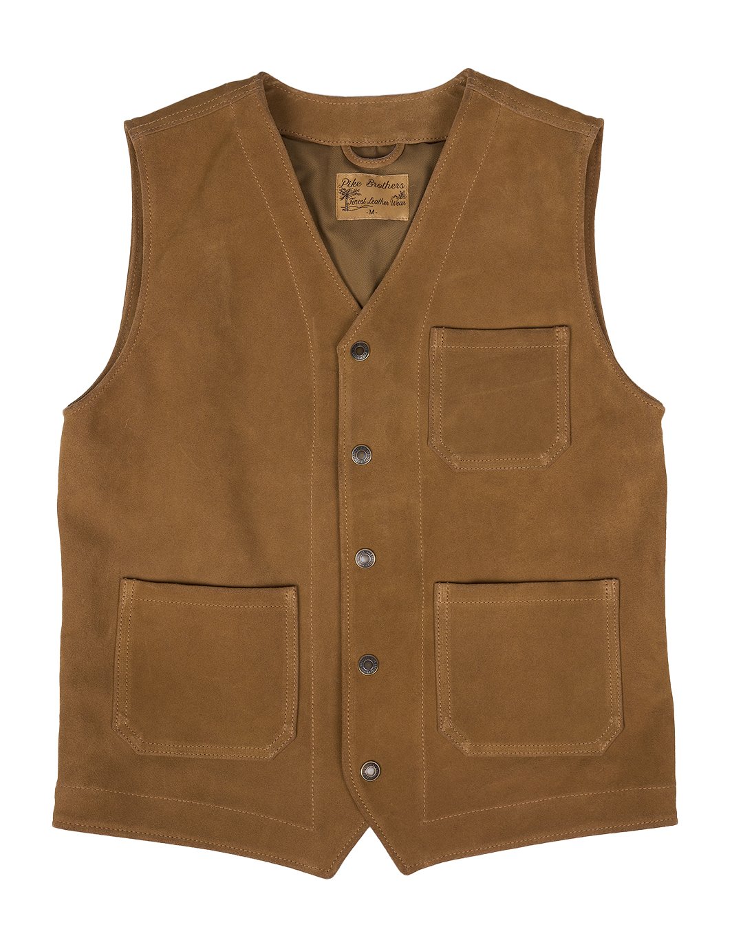 Roamer Vest Mulholland Brown Pike Brothers — gilet vintage, vue de dos