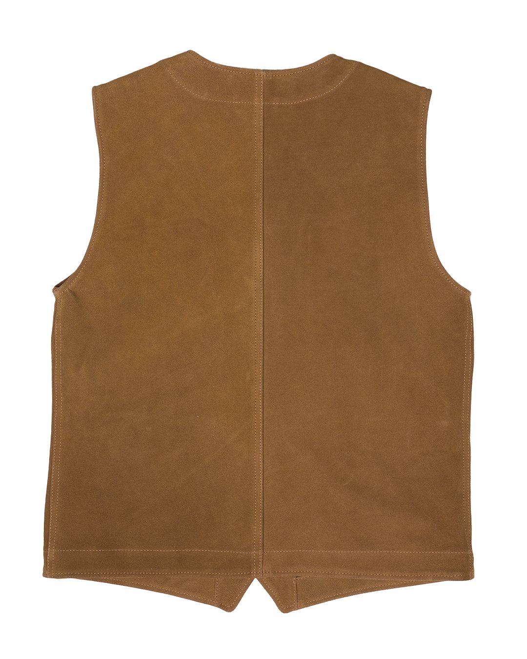 Roamer Vest Mulholland Brown Pike Brothers — gilet vintage, détail de la matière