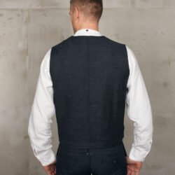 Roamer Vest Owen Blue Pike Brothers — gilet vintage, vue de dos Roamer Vest Owen Blue Pike Brothers — gilet vintage, vue de dos