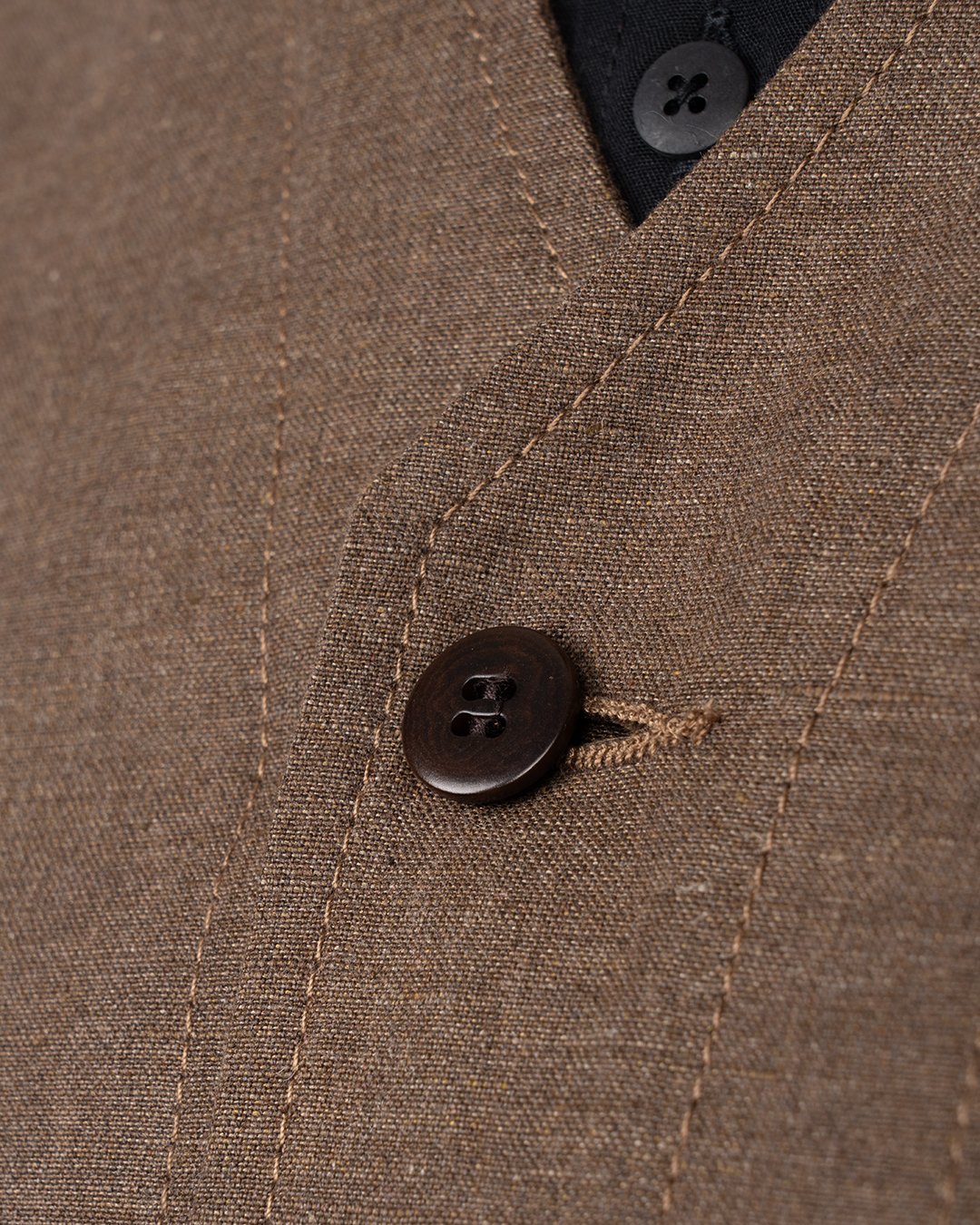 Roamer Vest Raymond Brown Pike Brothers — gilet vintage, vue de côté