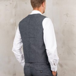 Roamer Vest Smoke Grey Pike Brothers — gilet vintage, vue de dos Roamer Vest Smoke Grey Pike Brothers — gilet vintage, vue de dos