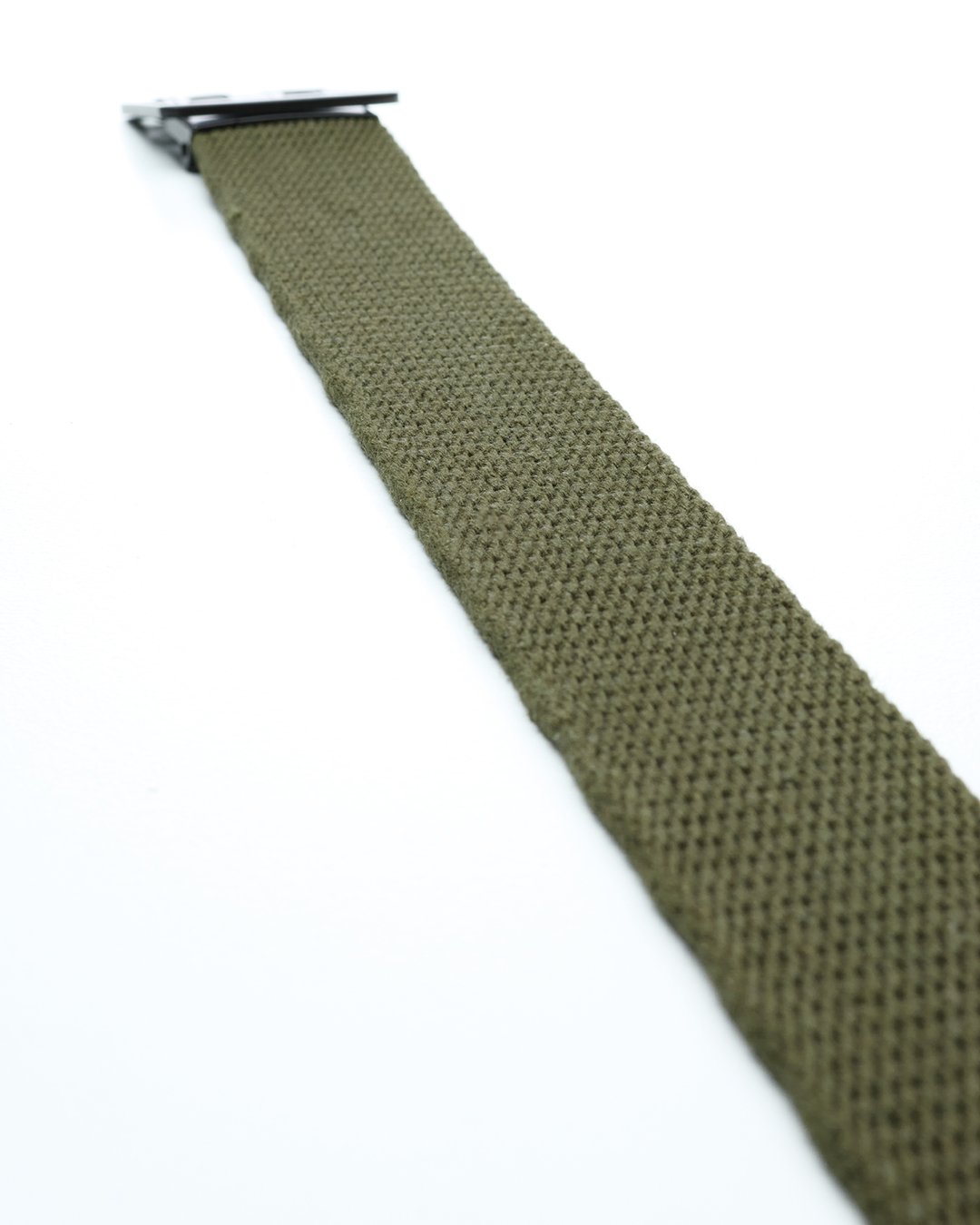 Service Belt Olive Pike Brothers — ceinture vintage, détail de fabrication