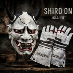 GANTS CUIR BLANCS « SHIRO ONI » – JAPAN STYLE CHOPPER – HOLD FAST white-vintage-biker-leather-gloves-chopper-japan-style