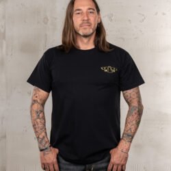 Sports Tee Eagle Black Pike Brothers — t-shirt vintage, vue de face