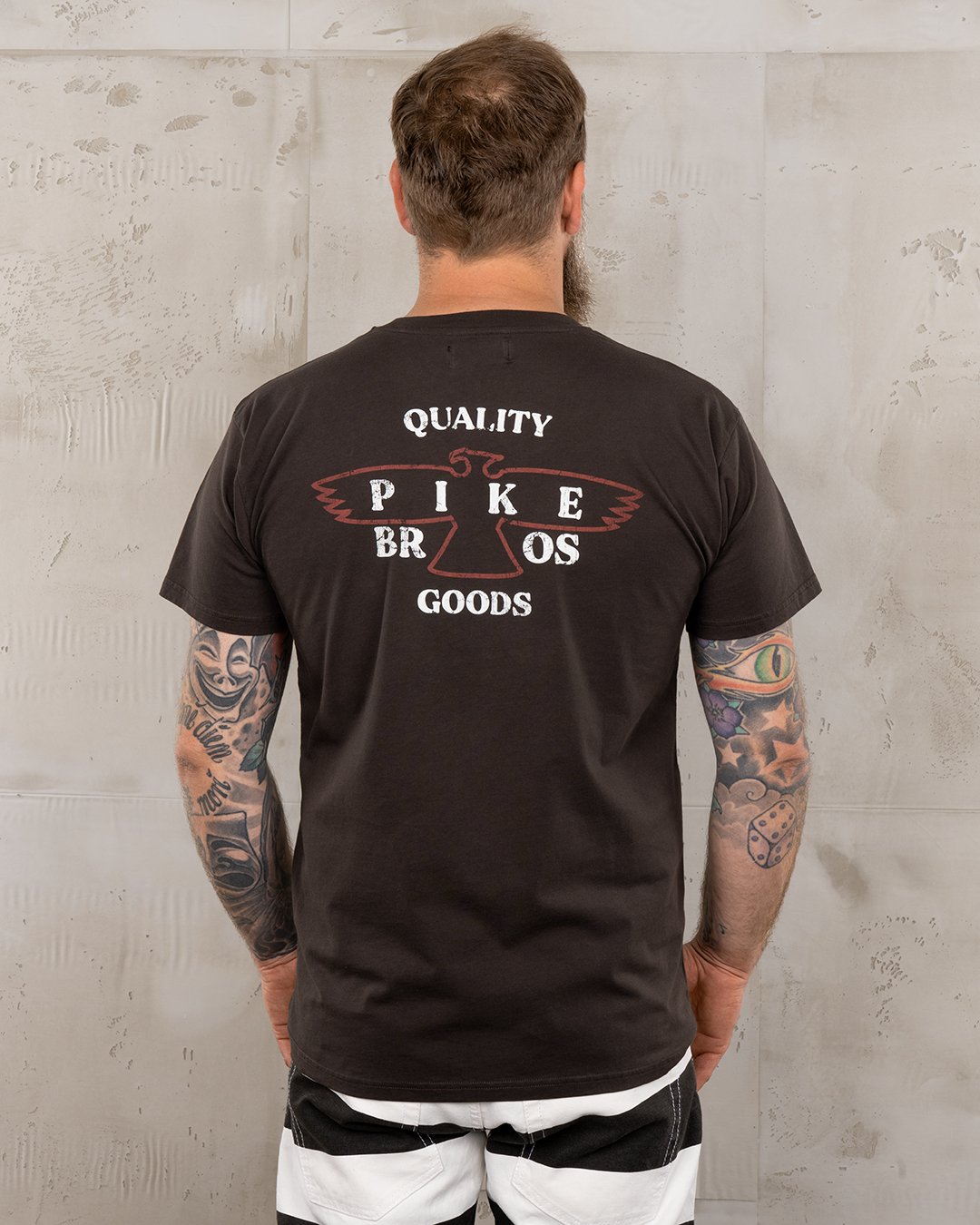 Sports Tee Eagle Grey Pike Brothers — t-shirt vintage, vue produit 11