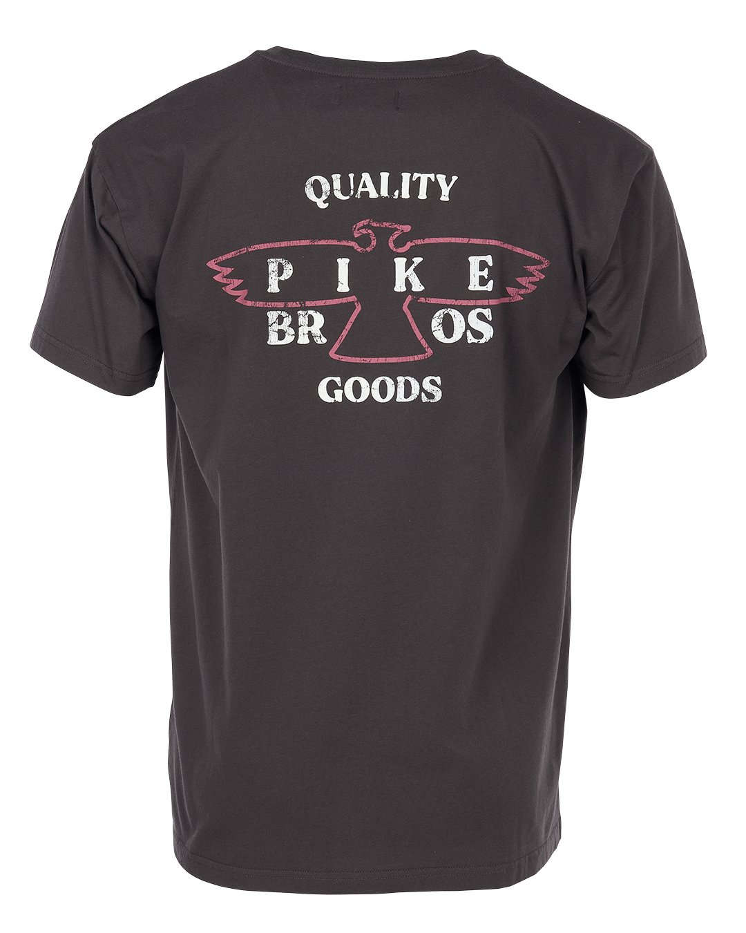 Sports Tee Eagle Grey Pike Brothers — t-shirt vintage, détail des boutons