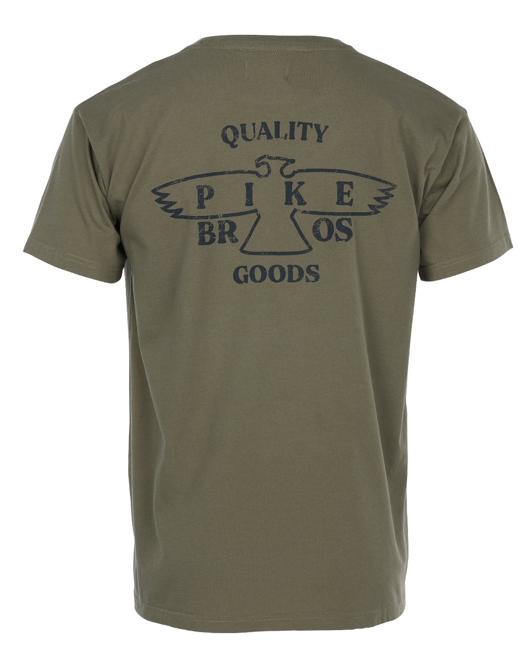 Sports Tee Eagle Olive Pike Brothers — t-shirt vintage, vue d’ensemble