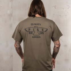 Sports Tee Eagle Olive Pike Brothers — t-shirt vintage, vue de dos Sports Tee Eagle Olive Pike Brothers — t-shirt vintage, vue de dos