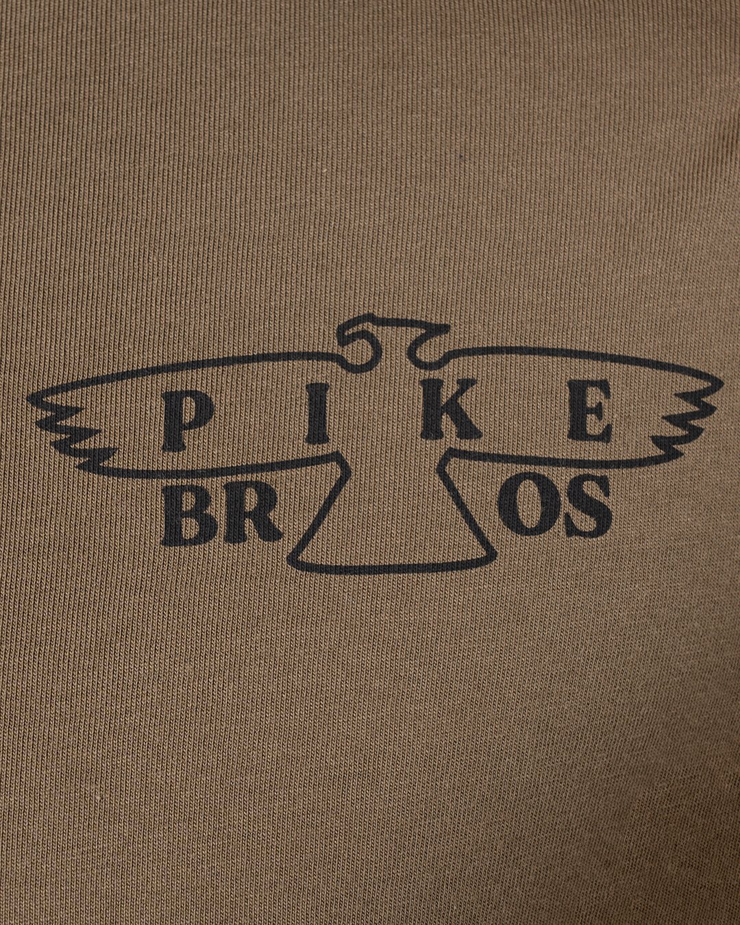 Sports Tee Eagle Olive Pike Brothers — t-shirt vintage, porté en situation