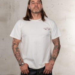 Sports Tee Eagle White Pike Brothers — t-shirt vintage, vue de face