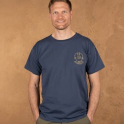 Sports Tee Scuba Blue Pike Brothers — t-shirt vintage, vue de face