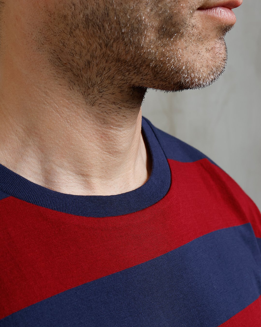 Sports Tee Ventura Blue Pike Brothers — t-shirt vintage, détail de la matière