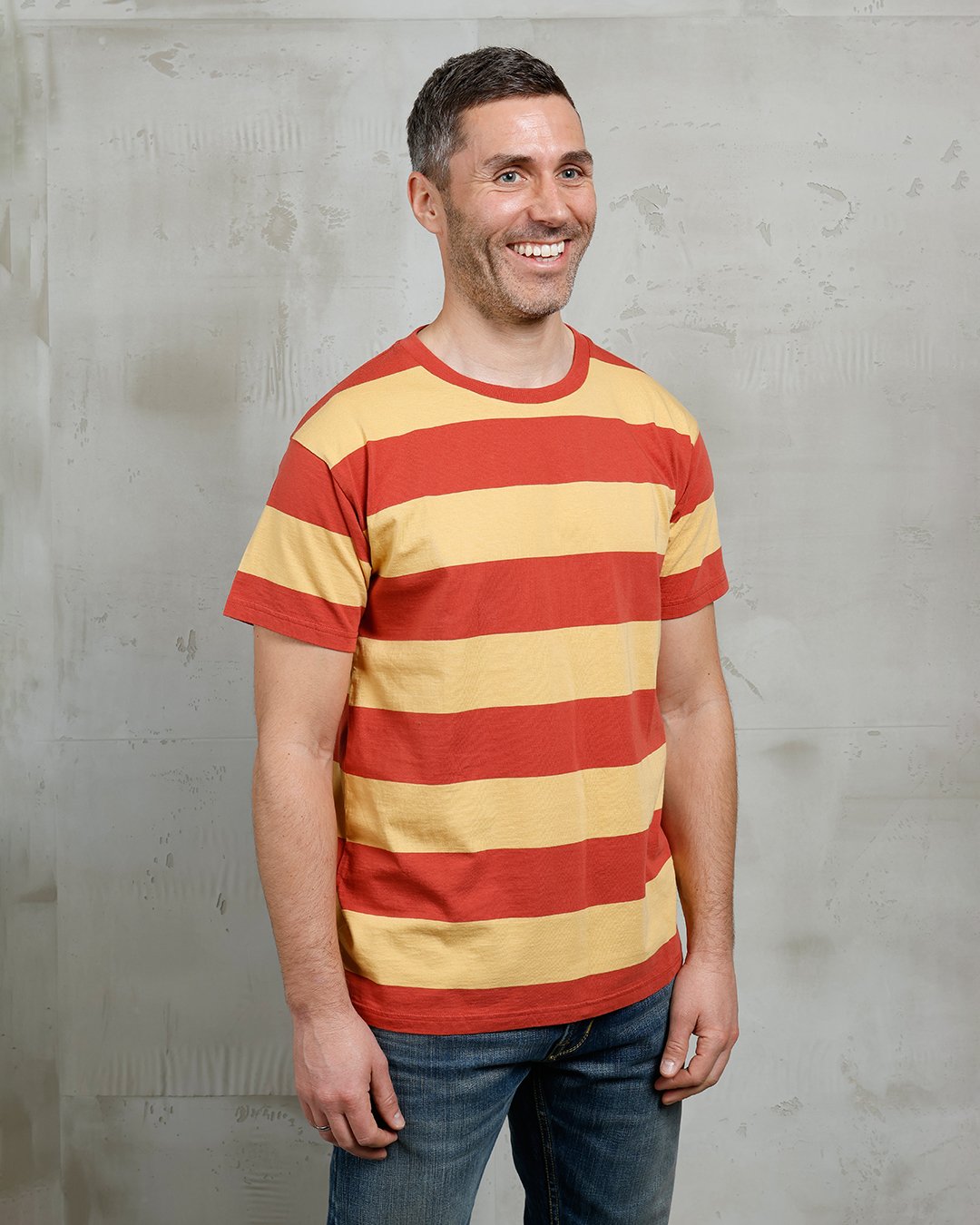 Sports Tee Ventura Orange Pike Brothers — t-shirt vintage, vue de face