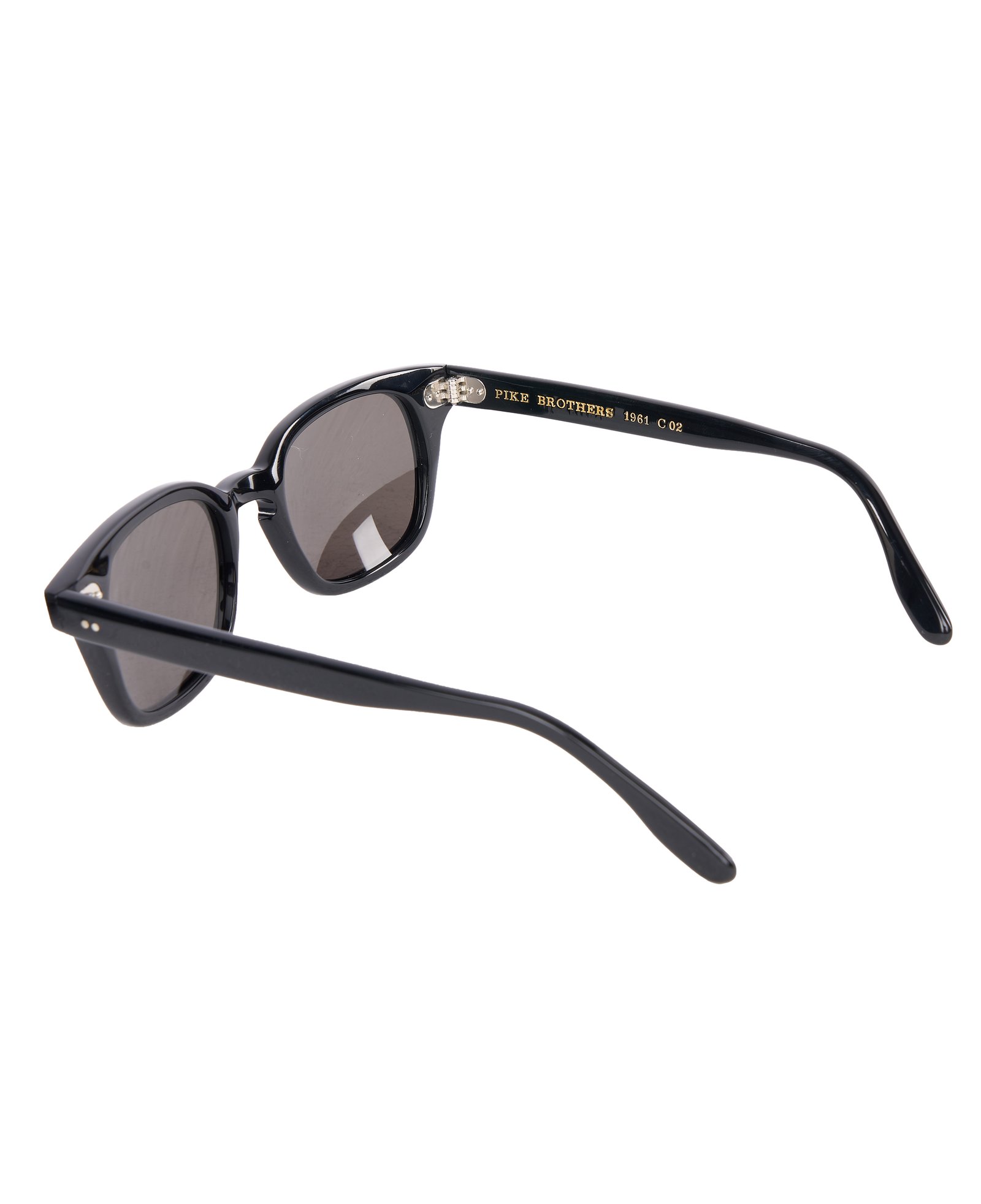 Sun Bcgs Black Pike Brothers — lunettes de soleil vintage, détail de fabrication