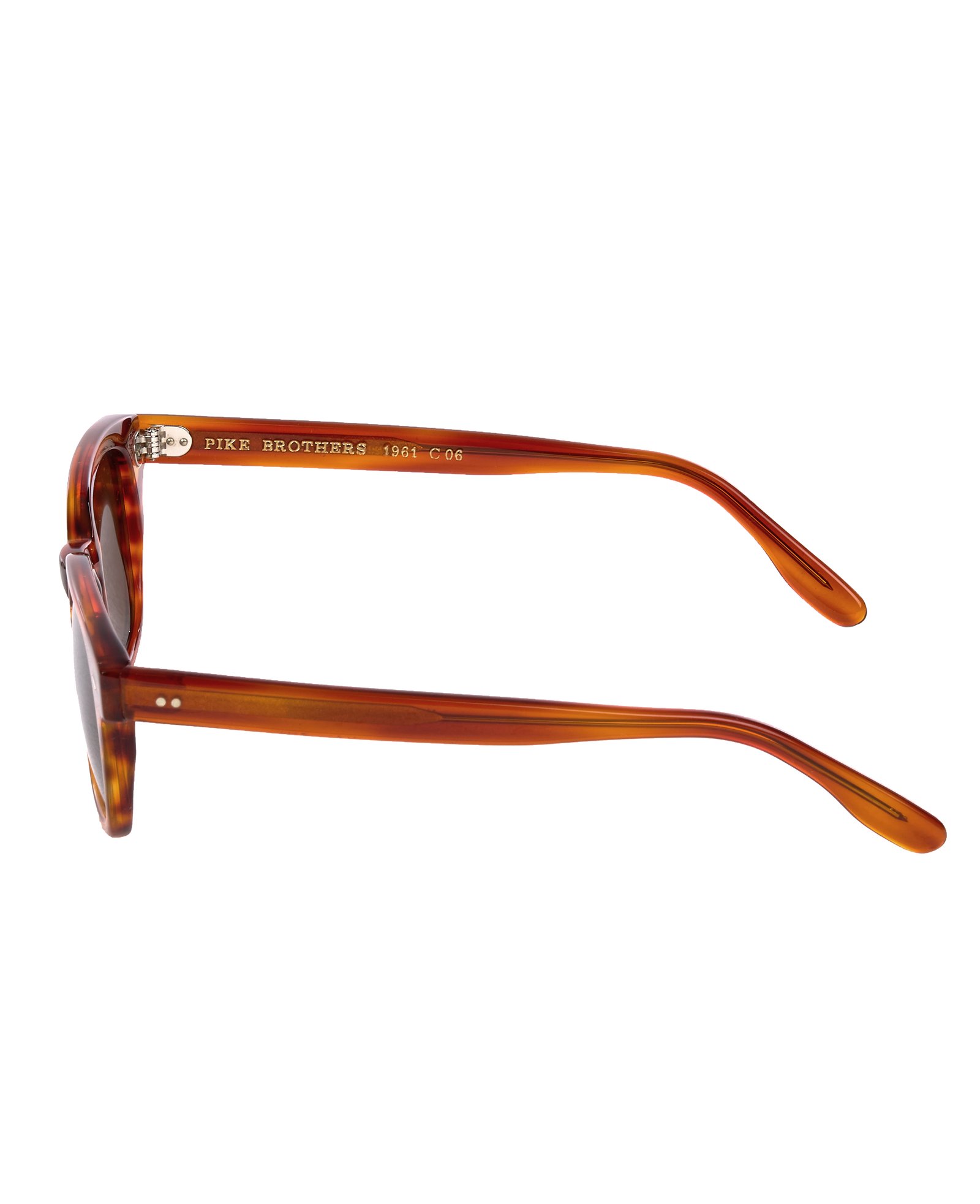 Sun Bcgs Light Tiger Pike Brothers — lunettes de soleil vintage, vue de trois quarts