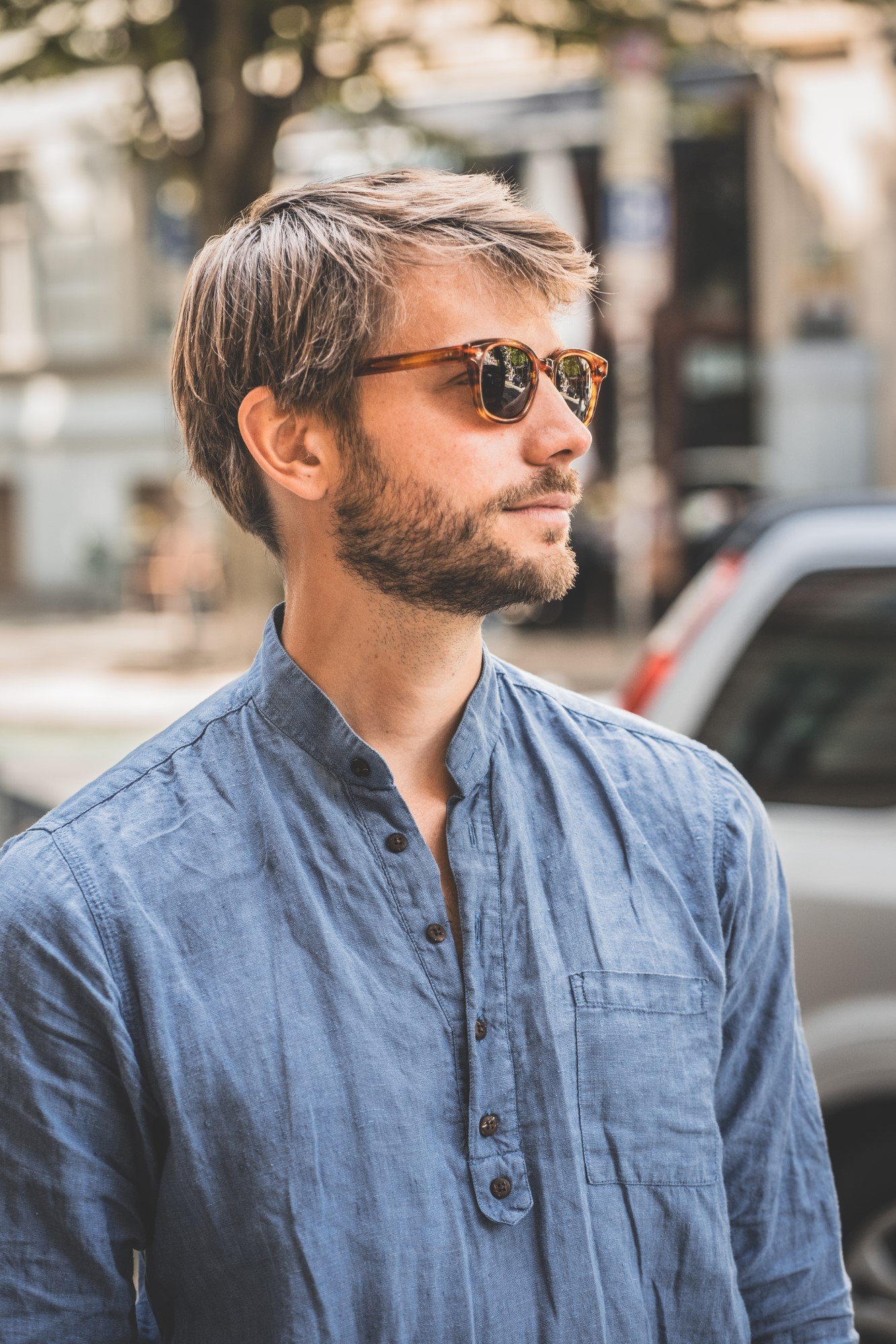 Sun Bcgs Light Tiger Pike Brothers — lunettes de soleil vintage, en situation