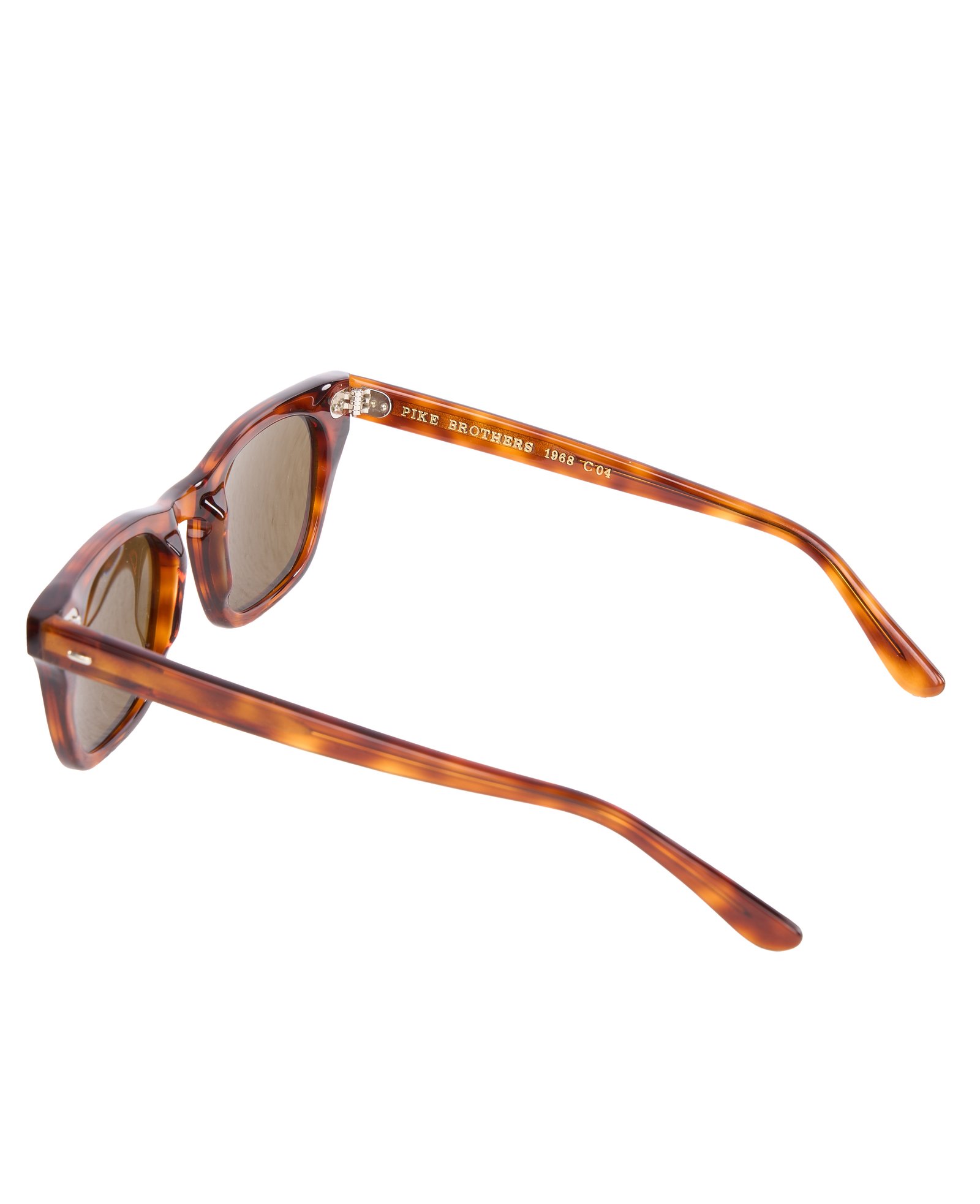 Sun Bcgs Tiger Pike Brothers — lunettes de soleil vintage, détail de fabrication