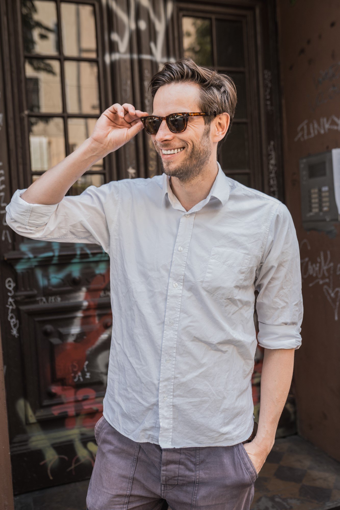 Sun Bcgs Tiger Pike Brothers — lunettes de soleil vintage, vue de dessus