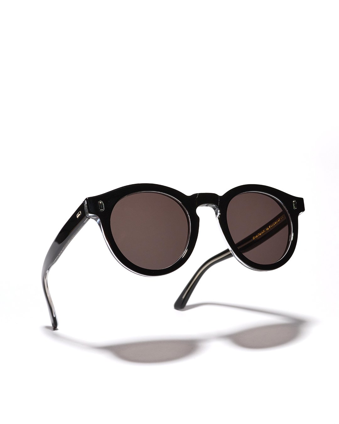 Sun Glasses Woody Clear Pike Brothers — vintage sunglasses, front view