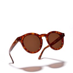 Sun Glasses Woody Mahagoni Pike Brothers — lunettes de soleil vintage, vue de face