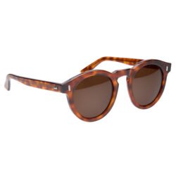 Sun Glasses Woody Mahagoni Pike Brothers — lunettes de soleil vintage, vue de trois quarts Sun Glasses Woody Mahagoni Pike Brothers — lunettes de soleil vintage, vue de trois quarts