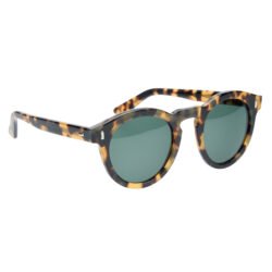 Sun Glasses Woody Tiger Pike Brothers — lunettes de soleil vintage, vue de trois quarts Sun Glasses Woody Tiger Pike Brothers — lunettes de soleil vintage, vue de trois quarts