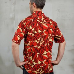 Surf Shirt Random Red Pike Brothers — vintage shirt, back view