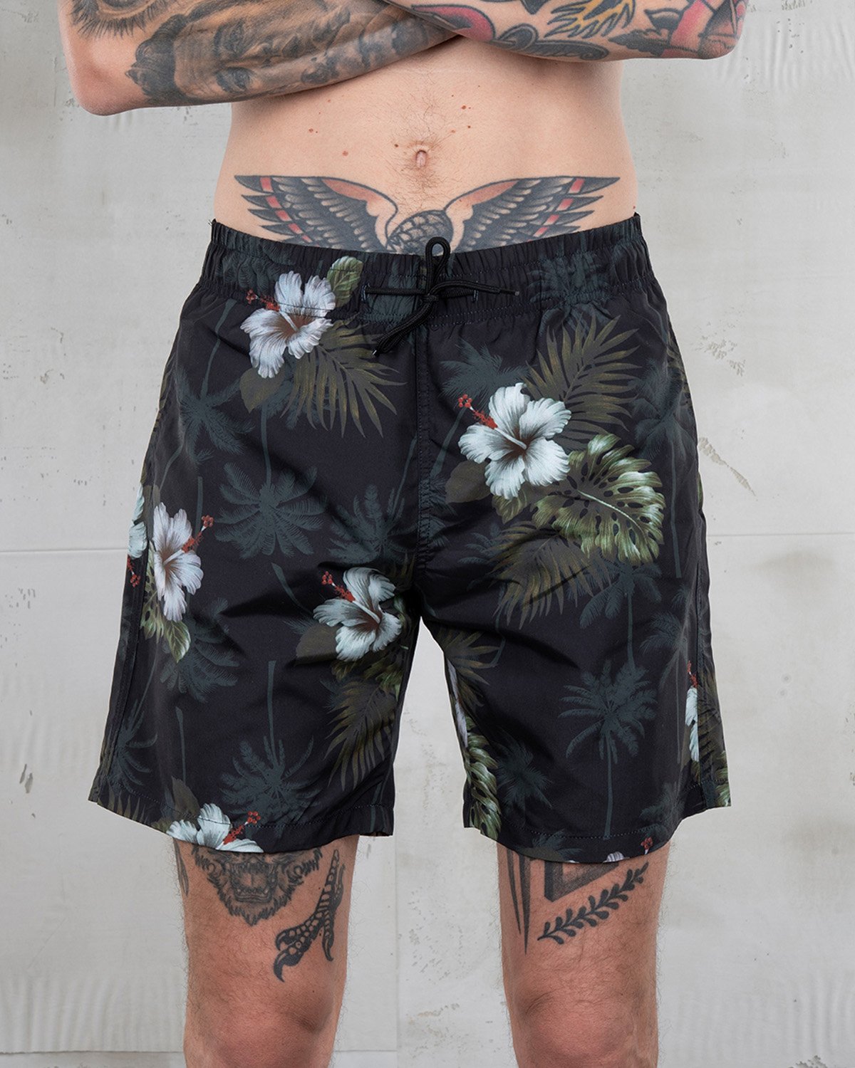 Surf Short Entrega Black Pike Brothers — short vintage, vue de face