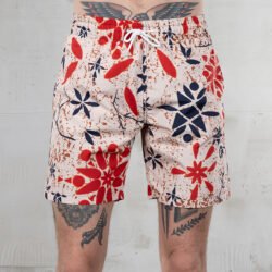 Surf Short Entrega Orange Pike Brothers — short vintage, vue de face