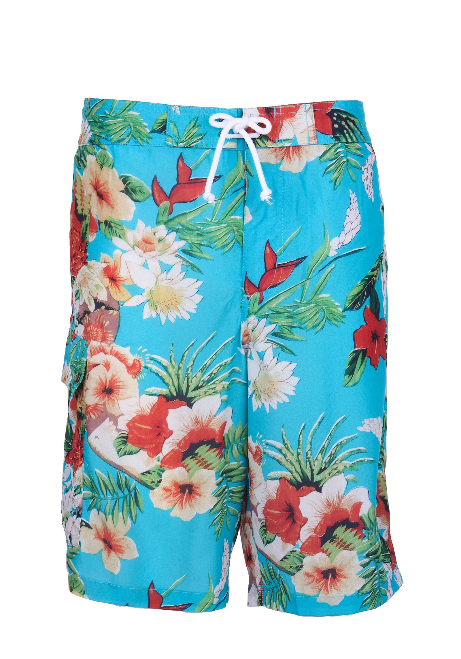 Surf Short Hapuna Blue Pike Brothers — short vintage, vue de face