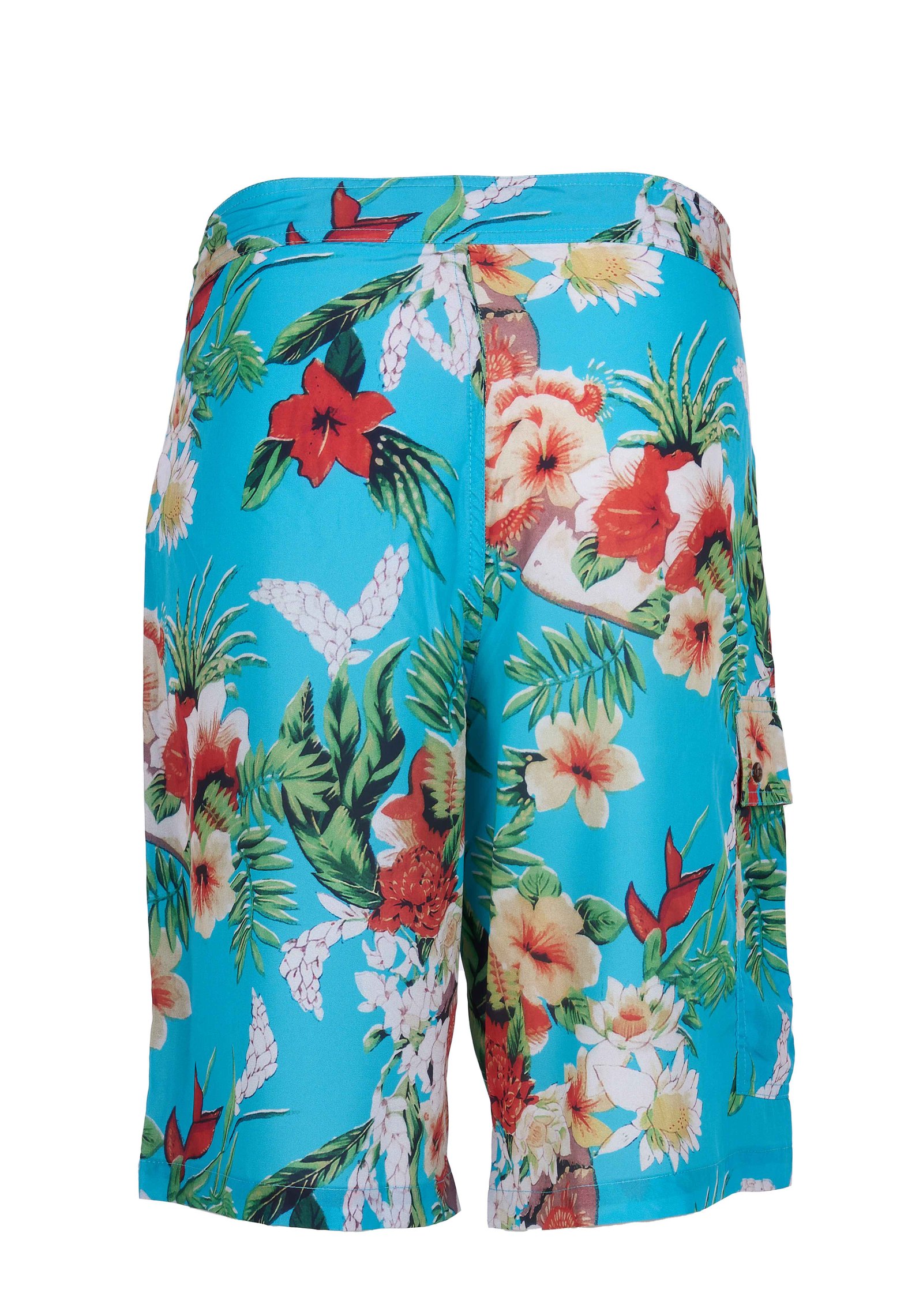 Surf Short Hapuna Blue Pike Brothers — short vintage, vue de dos