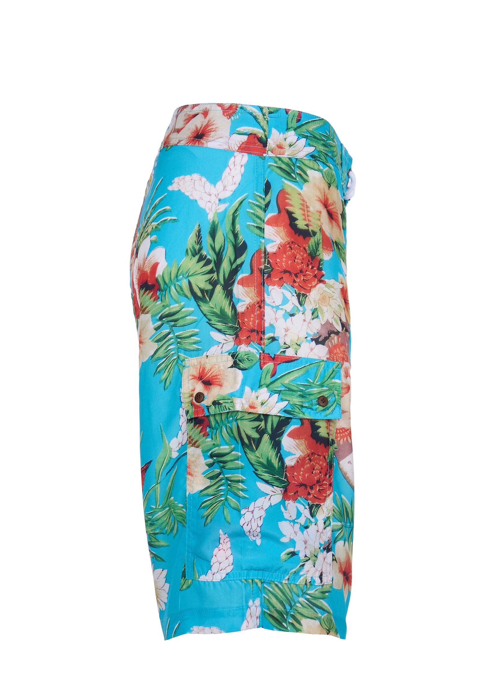 Surf Short Hapuna Blue Pike Brothers — short vintage, détail de la matière