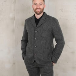 Surveyor Jacket Dundee Grey Pike Brothers — veste vintage, vue de dos Surveyor Jacket Dundee Grey Pike Brothers — veste vintage, vue de dos