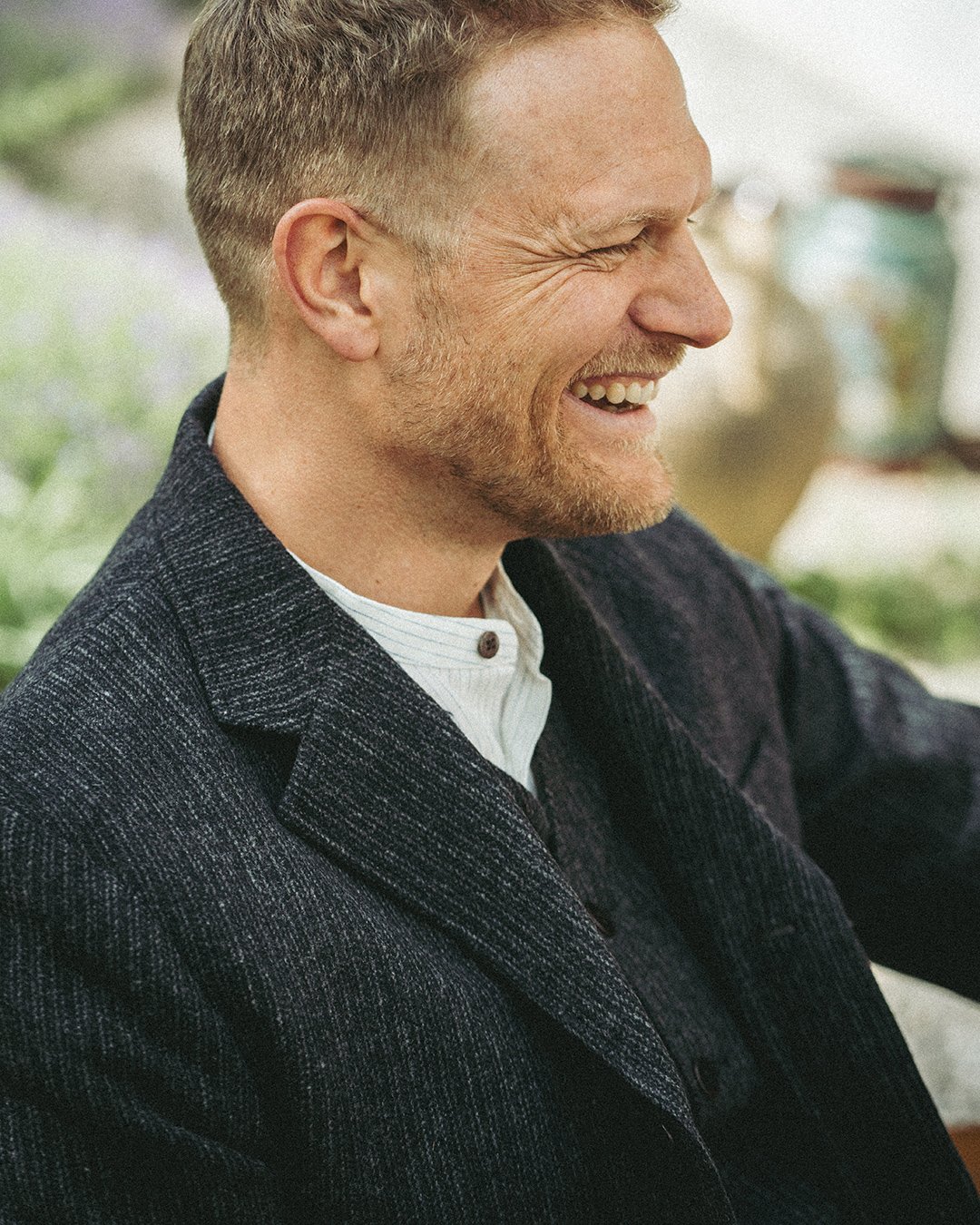Surveyor Jacket Glasgow Grey Pike Brothers — veste vintage, détail des poches