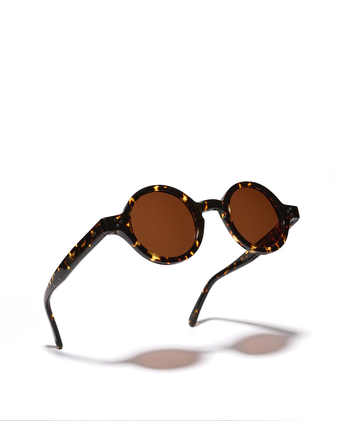 Surveyor Sunglasses Leopard Pike Brothers — lunettes de soleil vintage, vue de face